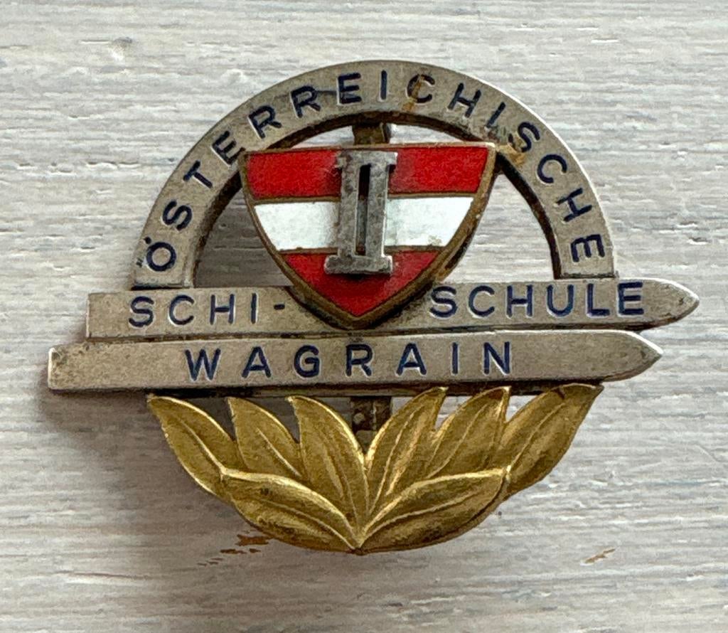 Oostenrijkse Ski School Wagrain Speldje Vintage, Ophalen of Verzenden, Gebruikt, Stad of Land, Speldje of Pin