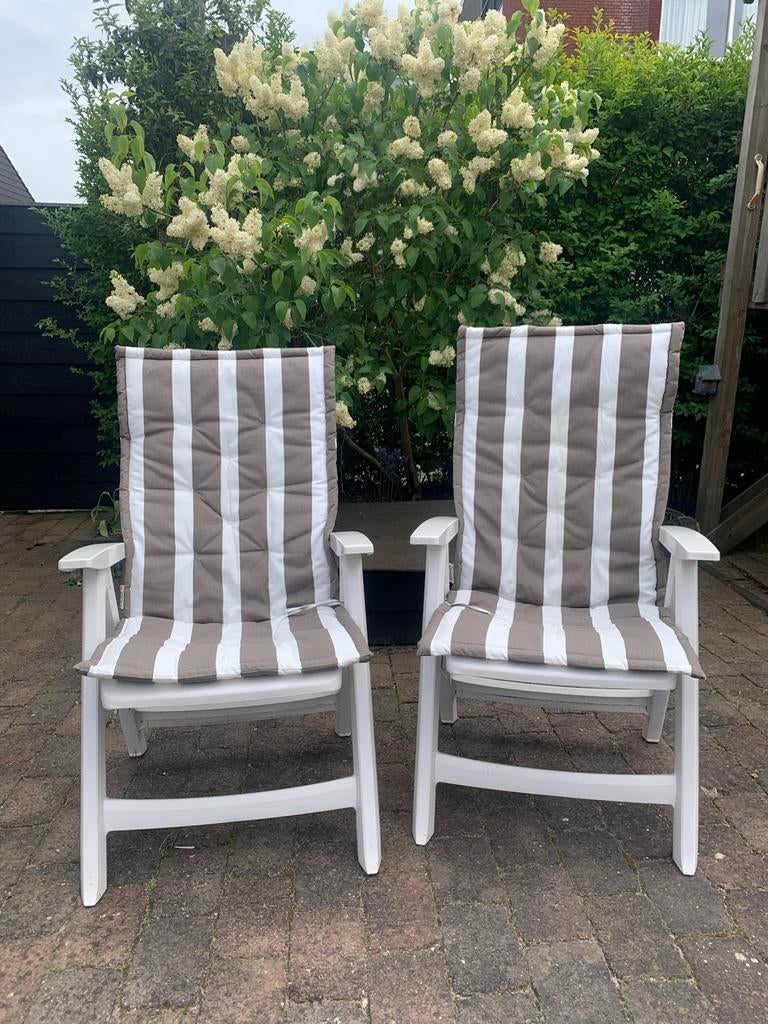 Hartman Master Club tuinstoelen met kussens, Ophalen, Gebruikt, Kunststof