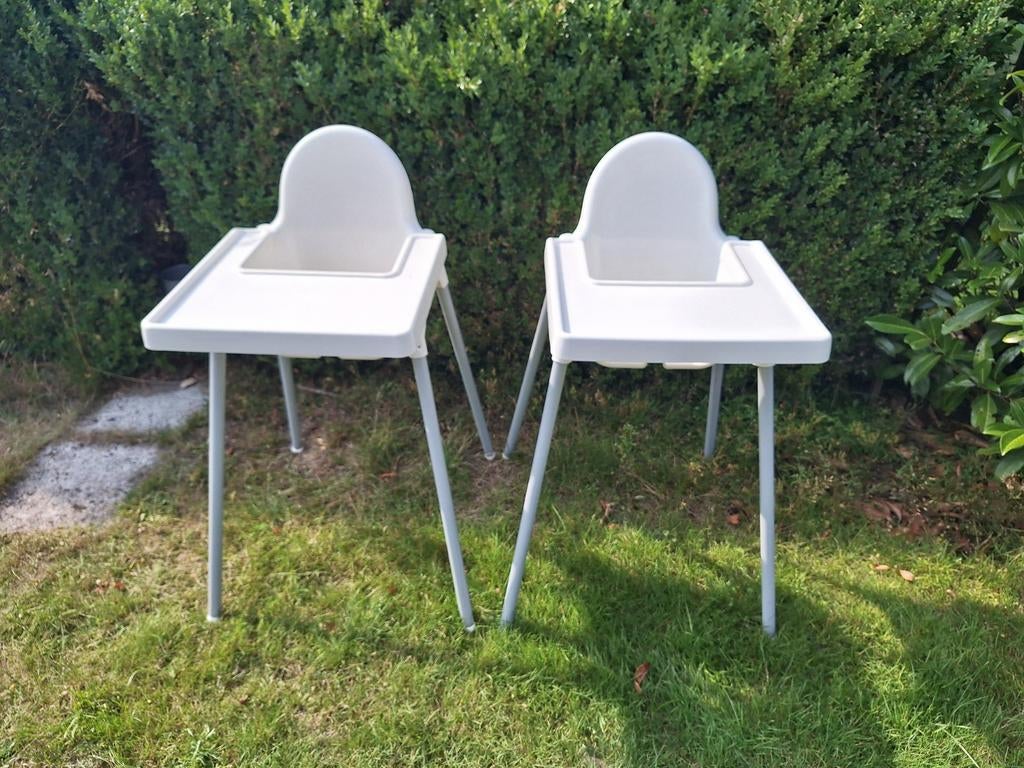 2 ikea kinderstoelen, Ophalen, Gebruikt, Kunststof