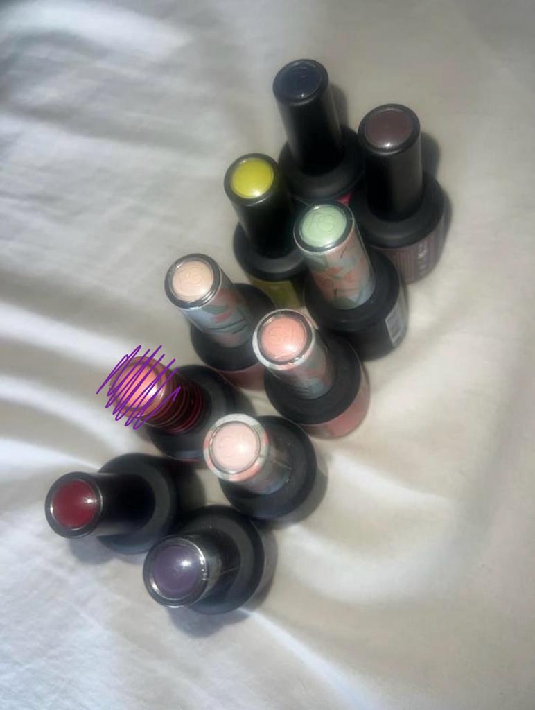 9 Pink Gellac kleuren (€5 per stuk), Ophalen of Verzenden, Zo goed als nieuw, Handen en Nagels, Make-up