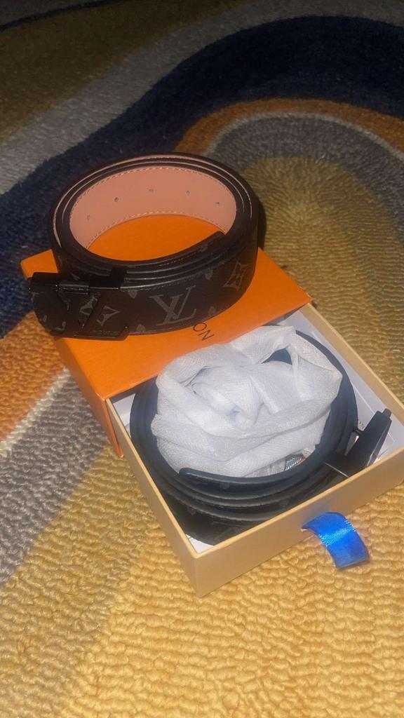 Lv riem zwart & grijs, Kleding | Heren, Riemen en Ceinturen, Overige kleuren, Echt leder, Nieuw, Riem of Ceintuur