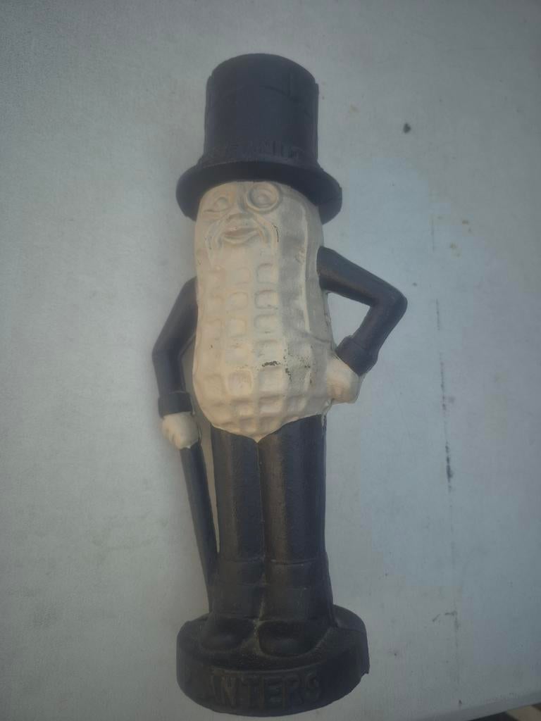 Vintage Mr. Peanut beeldje - Planters reclamefiguur, Verzamelen, Merken en Reclamevoorwerpen, Ophalen of Verzenden, Gebruikt, Reclamebord
