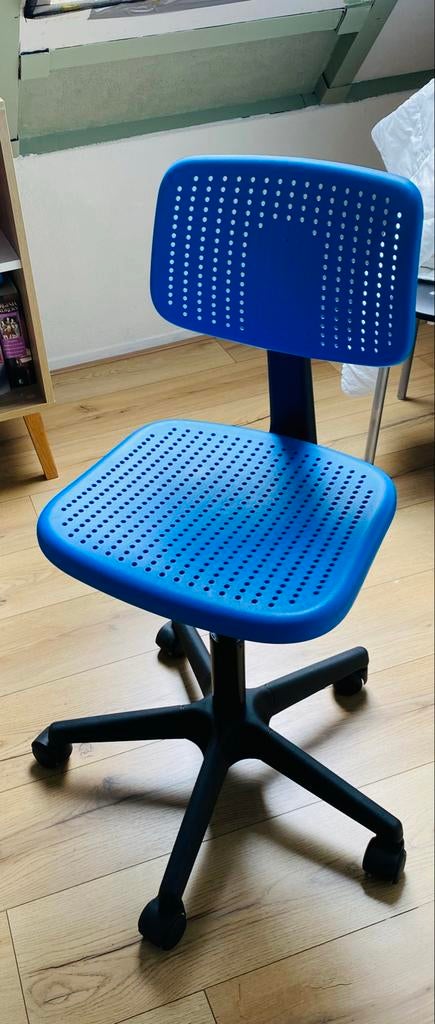 Junior Bureaustoel IKEA, Ophalen, Gebruikt, Blauw, Bureaustoel