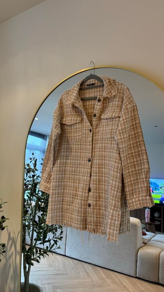 Blouse - Maat S, Ophalen of Verzenden, Zo goed als nieuw, Maat 36 (S), Beige