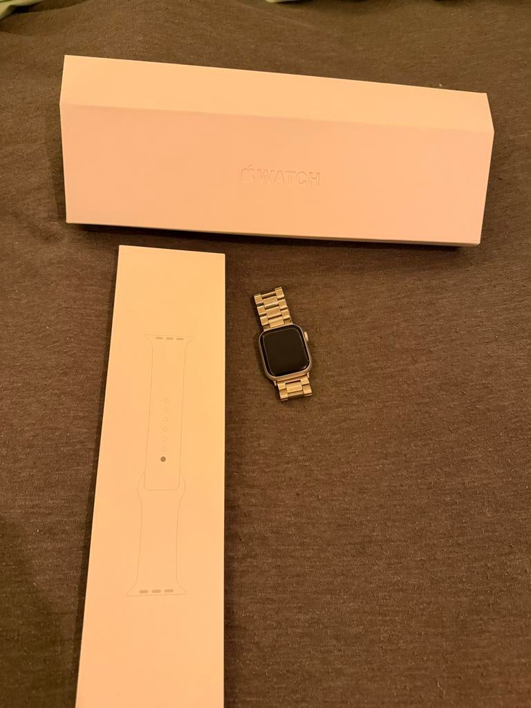 Apple Watch Series 8 41mm Aluminium, Gebruikt, Hartslag, IOS, Ophalen of Verzenden