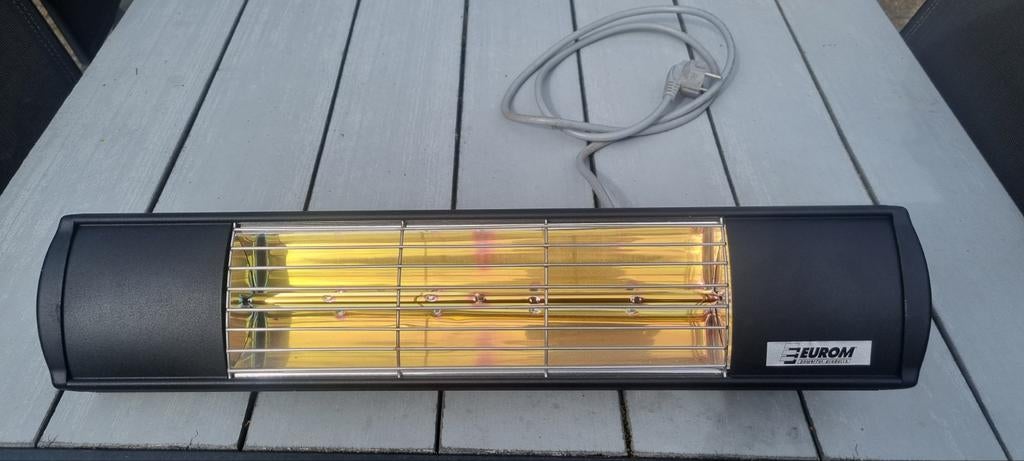 Terrasverwarming Eurom goldsun aqua 2000, Waterbestendig, Zo goed als nieuw, Wand, Ophalen