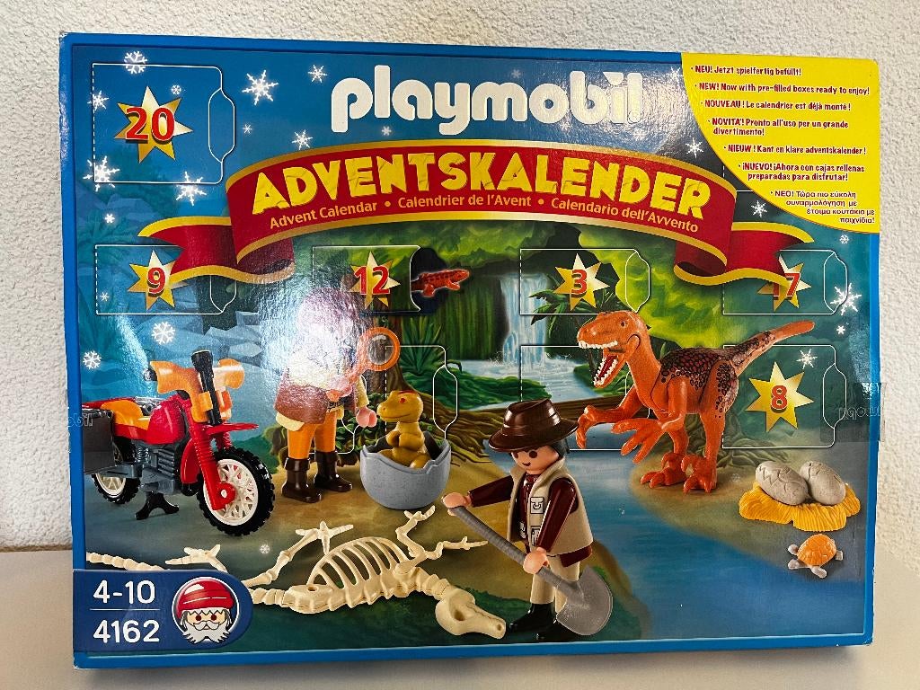 Playmobil 4162 – Adventskalender Dinosaurus Expeditie, Kinderen en Baby's, Speelgoed | Playmobil, Ophalen of Verzenden, Zo goed als nieuw
