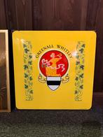 Emaille reclamebord Greenall Whitley - Langcat Bussum Hollan, Ophalen of Verzenden, Zo goed als nieuw, Reclamebord