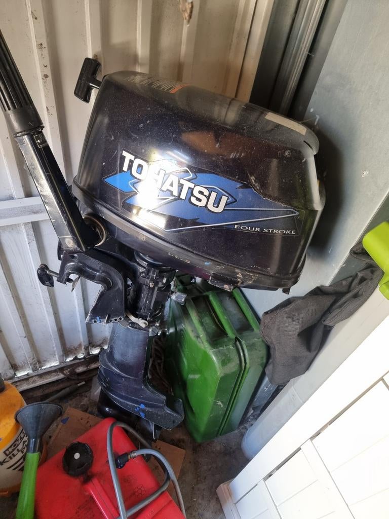Tohatsu Four Stroke Buitenboordmotor, Ophalen of Verzenden, Gebruikt, Benzine, 5 tot 10 pk