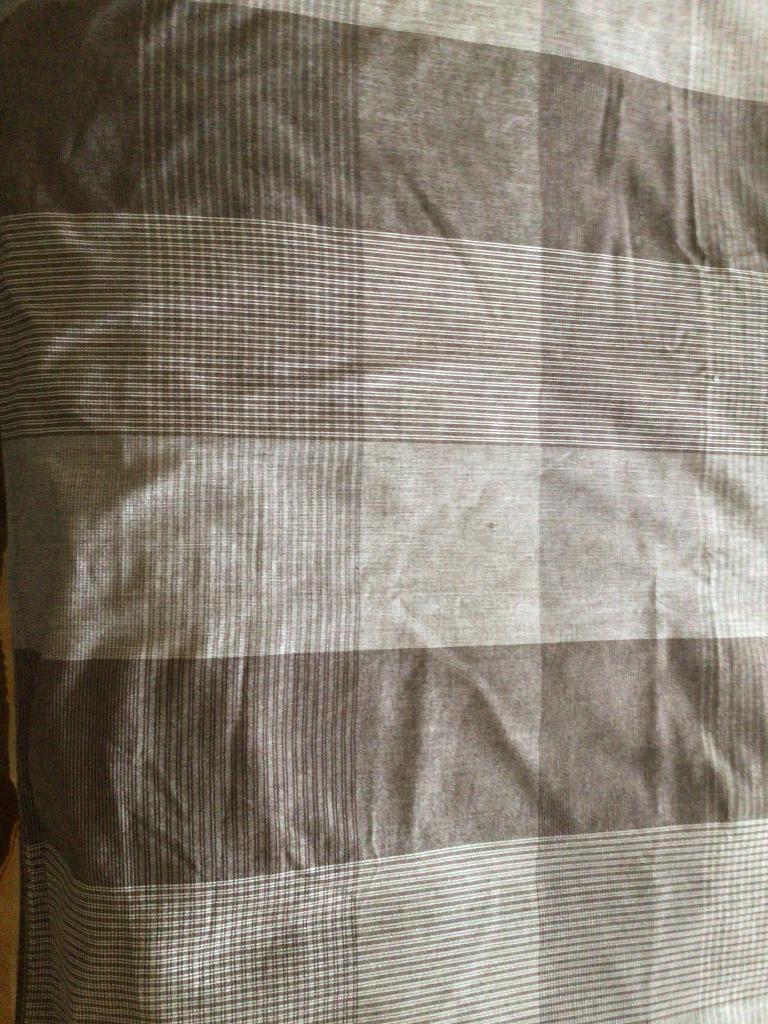 Tafelkleed, tafellaken, bruin geblokt, 130x200 cm, Gebruikt, 100 tot 150 cm, Bruin, Ophalen of Verzenden