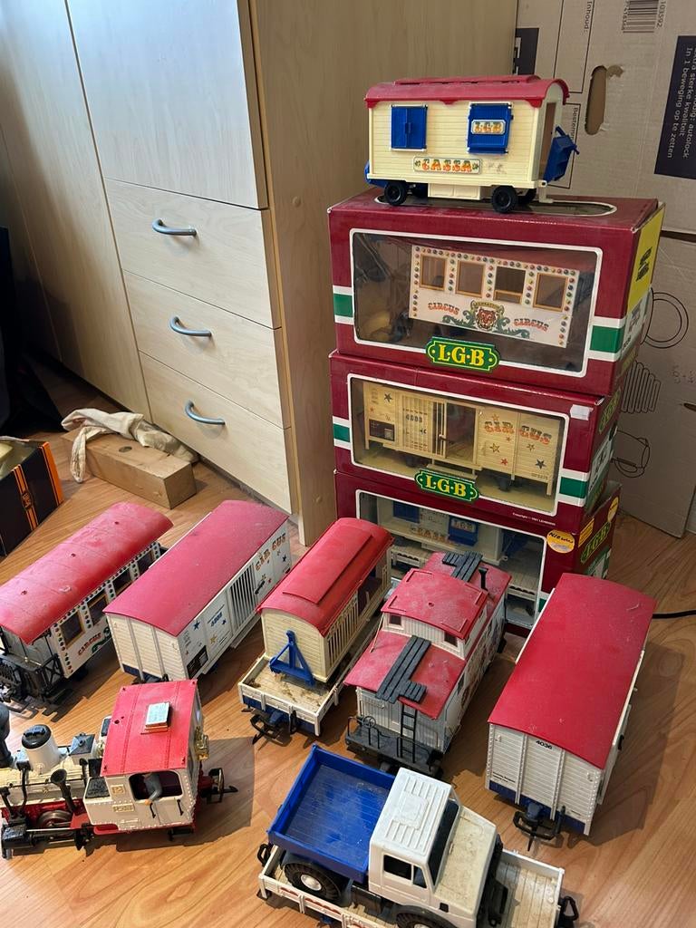 Lgb circus stam, Gebruikt, Gelijkstroom, Wagon, Ophalen of Verzenden