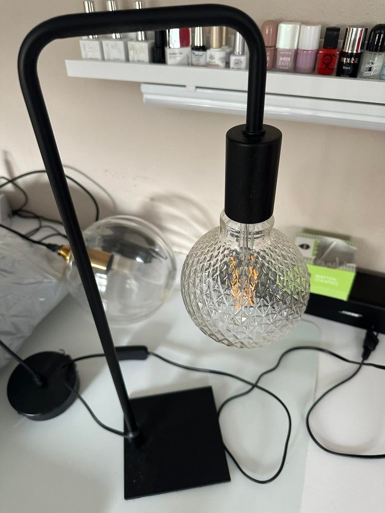 Tafel lamp / bureu lamp zwart, Ophalen, Zo goed als nieuw, Minder dan 50 cm