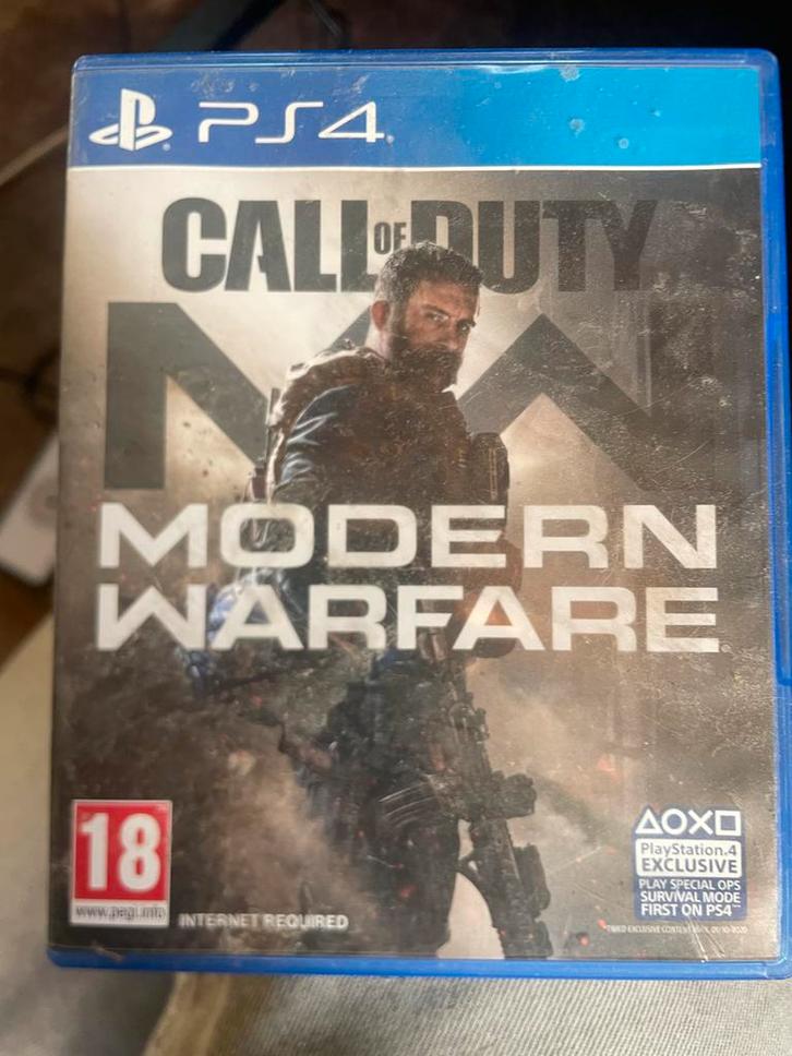 Call of Duty Modern Warfare PS4, Spelcomputers en Games, Games | Sony PlayStation 4, Zo goed als nieuw, Shooter, 3 spelers of meer