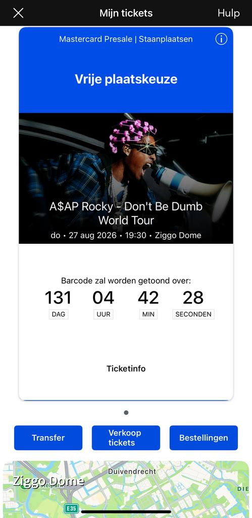 Asap Rocky - Dont Be Dumb World Tour Concert, Eén persoon