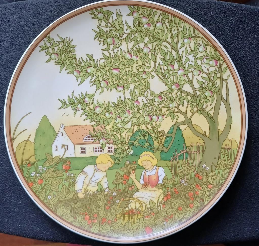 Wandbord  Villeroy en Boch, "Zomer", Antiek en Kunst, Antiek | Wandborden en Tegels, Ophalen of Verzenden