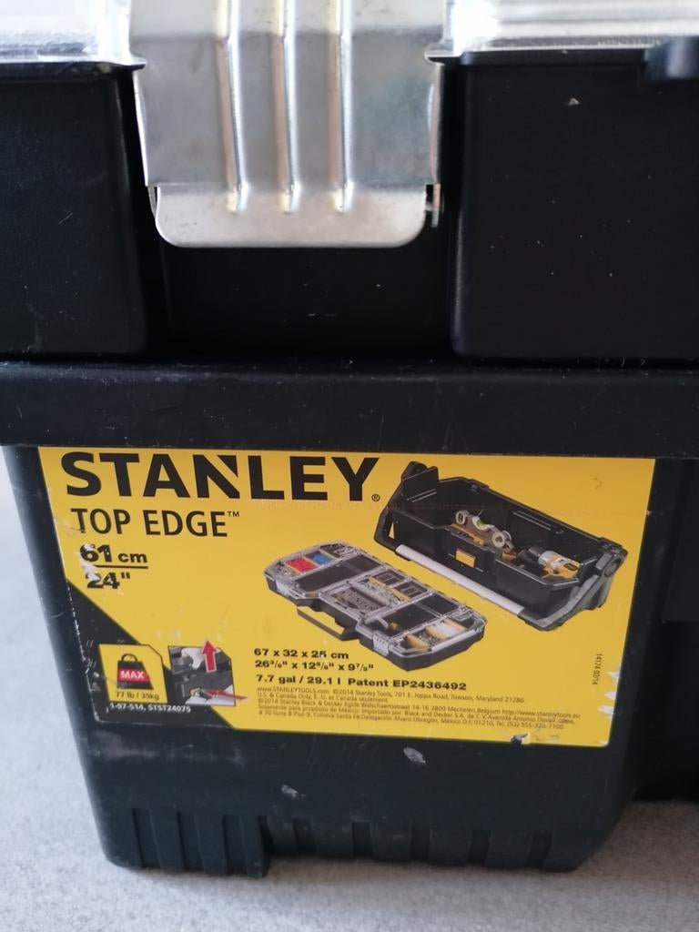 Stanley Top Edge Gereedschapskist Koffer Box Gereedschap, Ophalen of Verzenden, Zo goed als nieuw