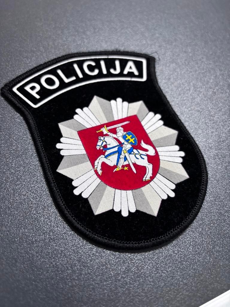 Litouwse Politie Embleem – Jaren ’90, Ophalen of Verzenden, Overige gebieden, Embleem of Badge