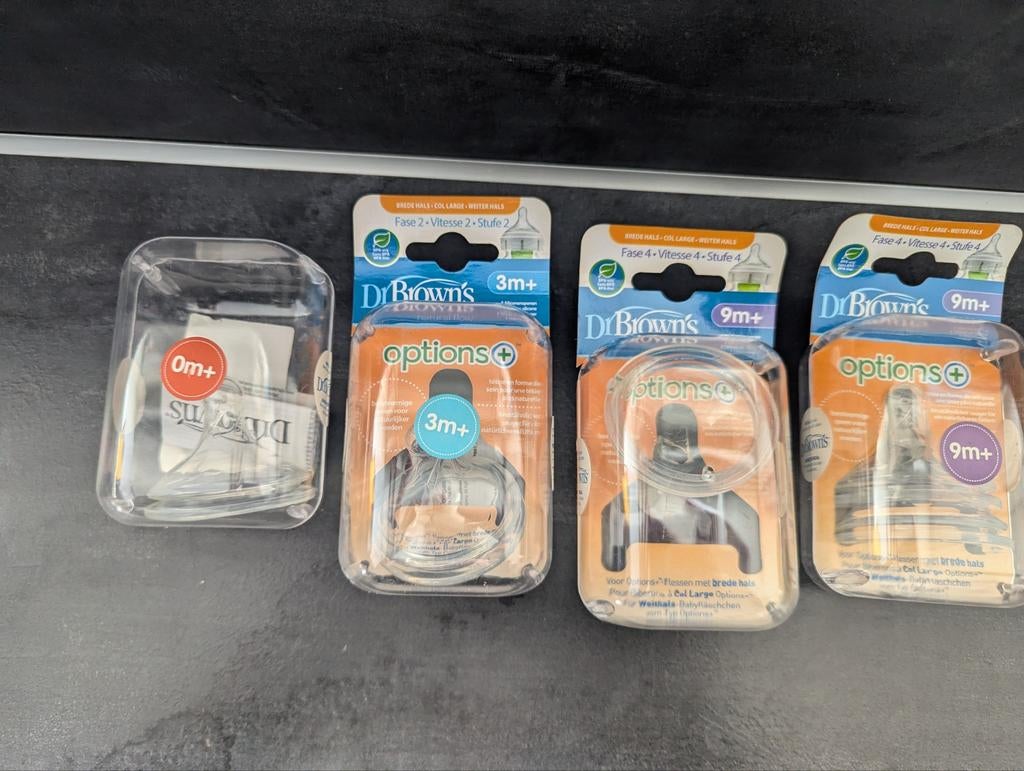 Dr brown brede hals fles spenen NIEUW, Ophalen, Nieuw, Overige typen