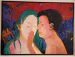 Frans Bolscher olieverf schilderij Geliefden 1987, Ophalen
