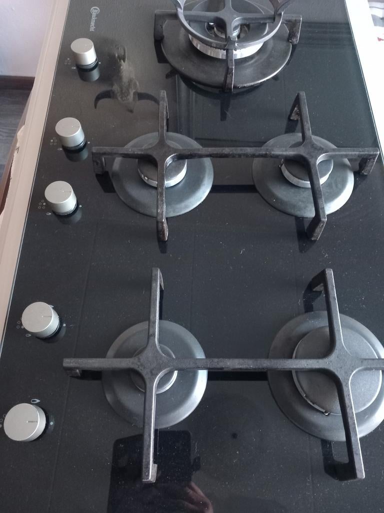 Gaskookplaat Bauknecht 5 pits, Ophalen, Gebruikt, Inbouw, Gas