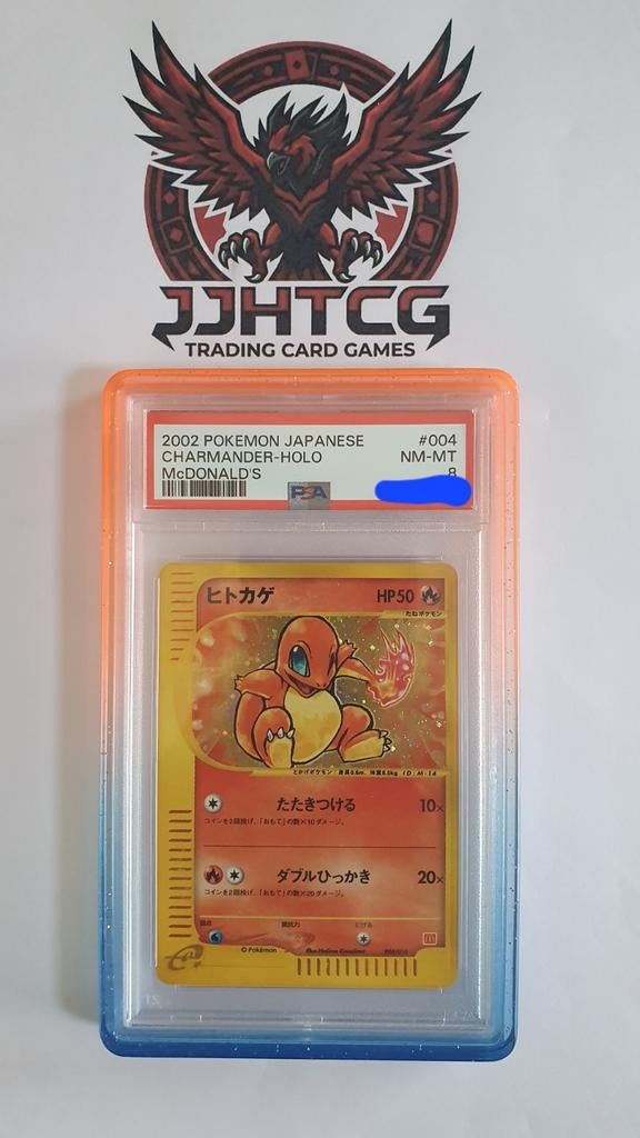 Charmander 2002 McDonald's 004 (PSA 8), Ophalen of Verzenden, Zo goed als nieuw, Losse kaart