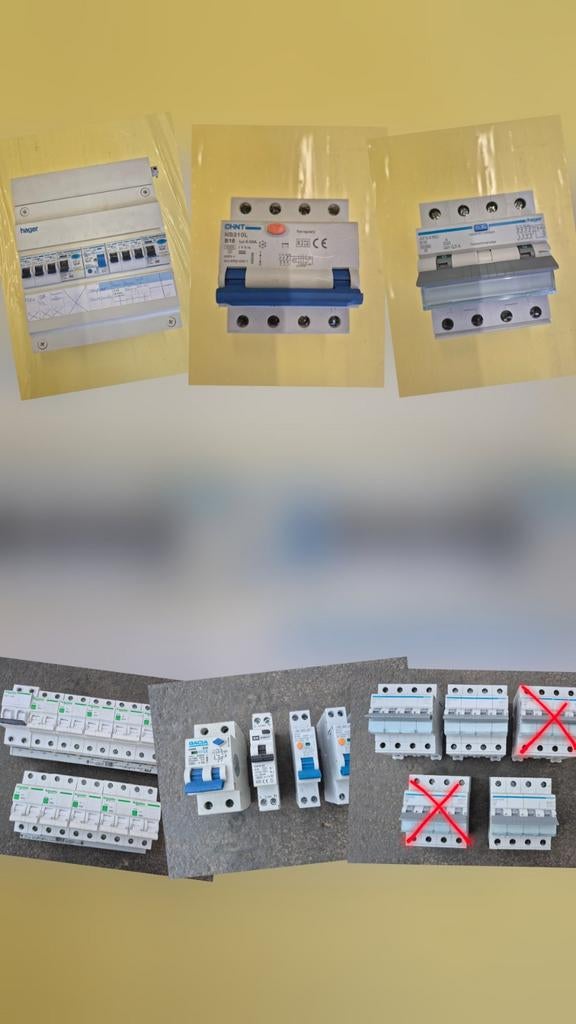 Alamat, aardlekschakelaar, krachtgroep, werkschakelaar, hvk, Ophalen of Verzenden, Gebruikt, Schakelaar