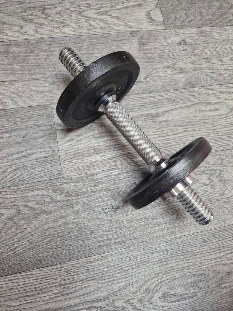 Dumbbell met 2kg en 1kg schijven, Sport en Fitness, Fitnessmaterialen, Ophalen of Verzenden, Dumbbell