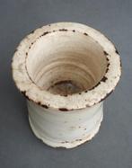 17-18 de eeuw Bodemvondst Faience Zalfpot Albarello Model, Ophalen of Verzenden