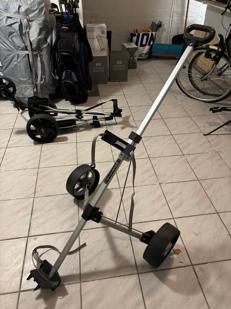 Golftrolley Happy Golf - Handige en stevige golftrolley, Sport en Fitness, Golf, Ophalen of Verzenden, Gebruikt, Golfkar, Overige merken