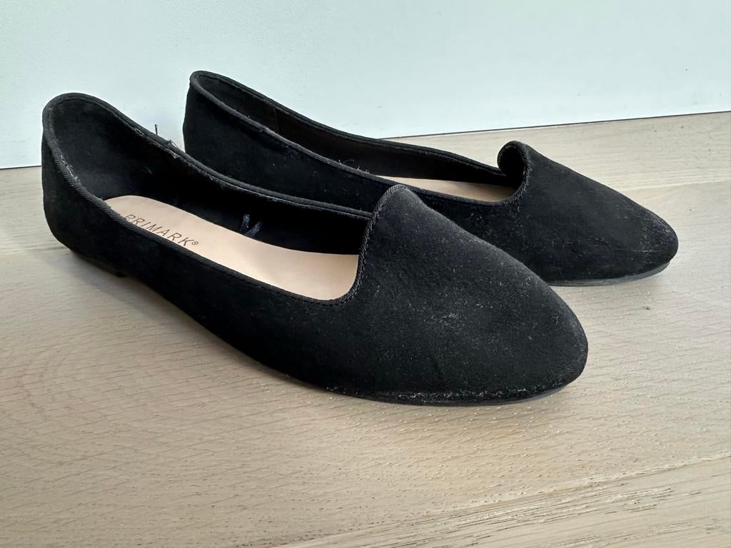 Primark Balerinas mt 38 - Slechts 1 keer gedragen!, Zwart, Zo goed als nieuw, Ballerina's, Ophalen of Verzenden