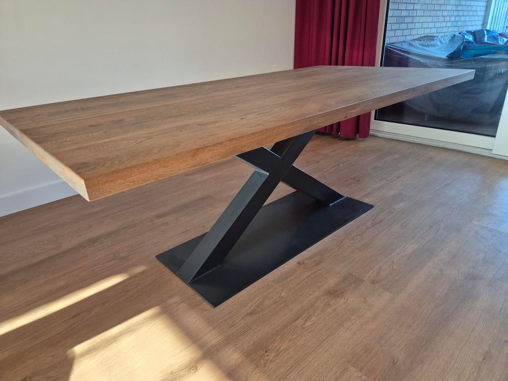 Eettafel Tavolo 200x100 met kruispoot onderstel, Huis en Inrichting, Tafels | Eettafels, Ophalen, 200 cm of meer, 50 tot 100 cm