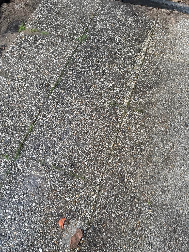 Grindtegels 50x50 6cm dik 50 stuks, Tuin en Terras, Ophalen, Gebruikt, 10 m² of meer, Beton