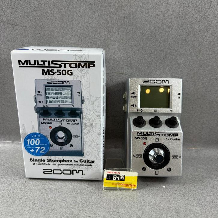Zoom Multistomp MS-50G Gitaareffect +adapter in doos| 404700, Muziek en Instrumenten, Effecten, Gebruikt, Ophalen of Verzenden
