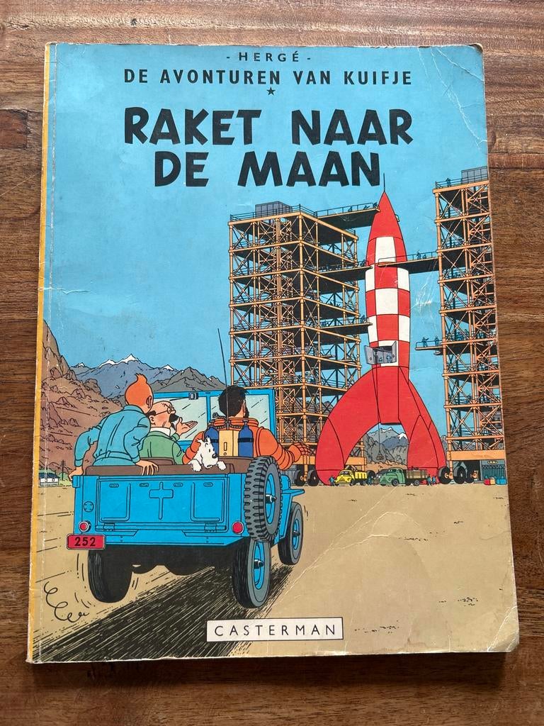 Kuifje: Raket naar de Maan (Casterman, 1953), Eén stripboek, Ophalen of Verzenden, Zo goed als nieuw