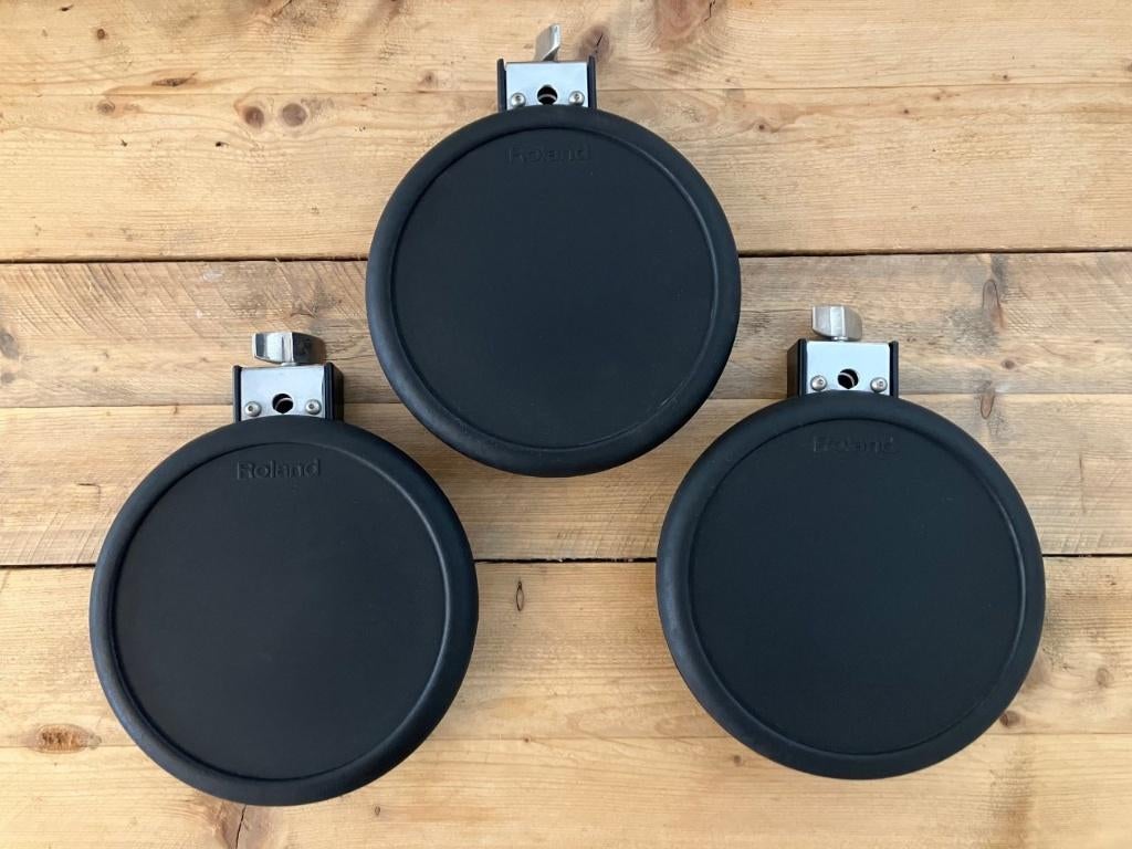 Roland PD-8 rubber pad 3-pack set van 3 (PD8), Ophalen of Verzenden, Gebruikt, Drums of Percussie