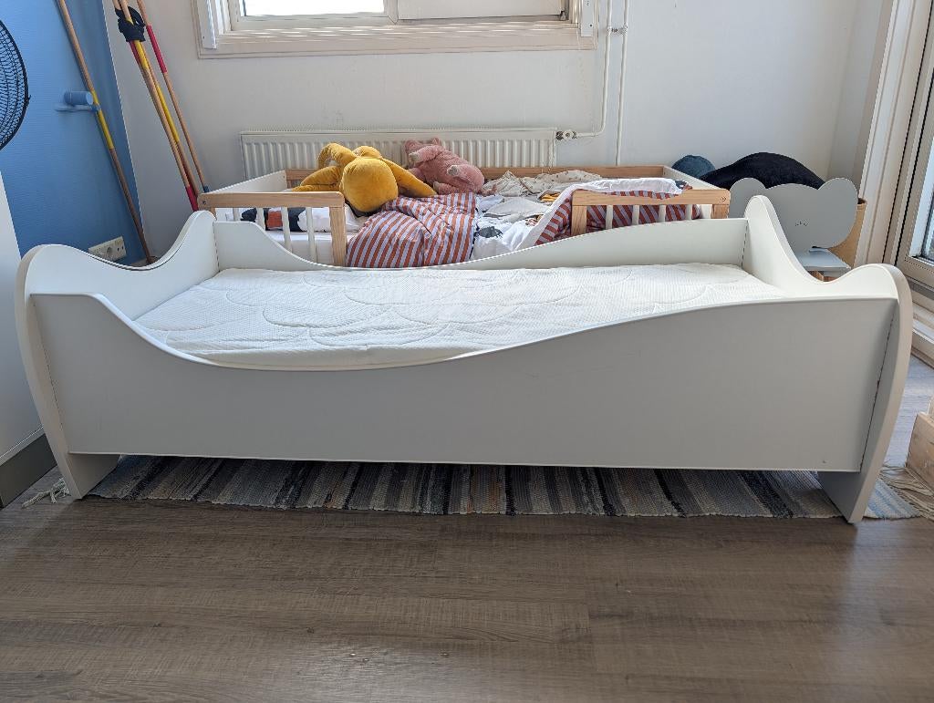 Kinderbedje met matras, Gebruikt, 70 tot 85 cm, Minder dan 140 cm, Ophalen
