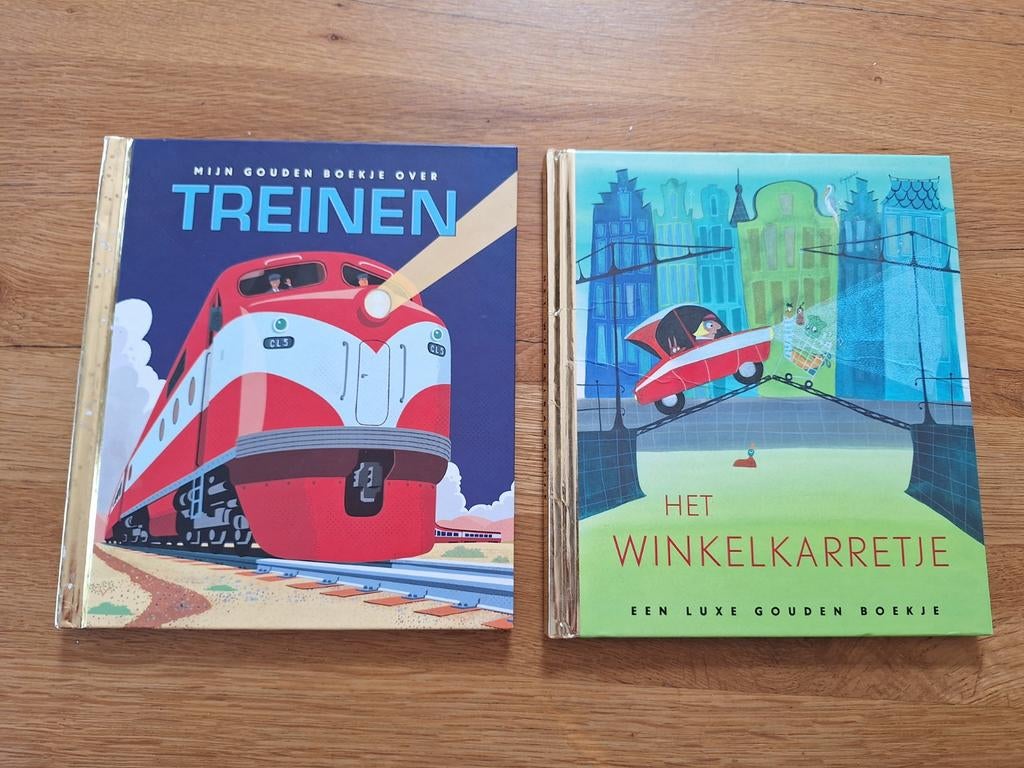 2 Gouden Boekjes: Treinen & Het Winkelkarretje, Ophalen of Verzenden, Gelezen, Fictie algemeen