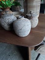 2 landelijke potten en vaasje, Ophalen of Verzenden