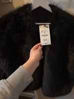 Zara Faux Fur Jasje Zwart Maat M, Ophalen of Verzenden, Nieuw, Maat 38/40 (M), Zwart