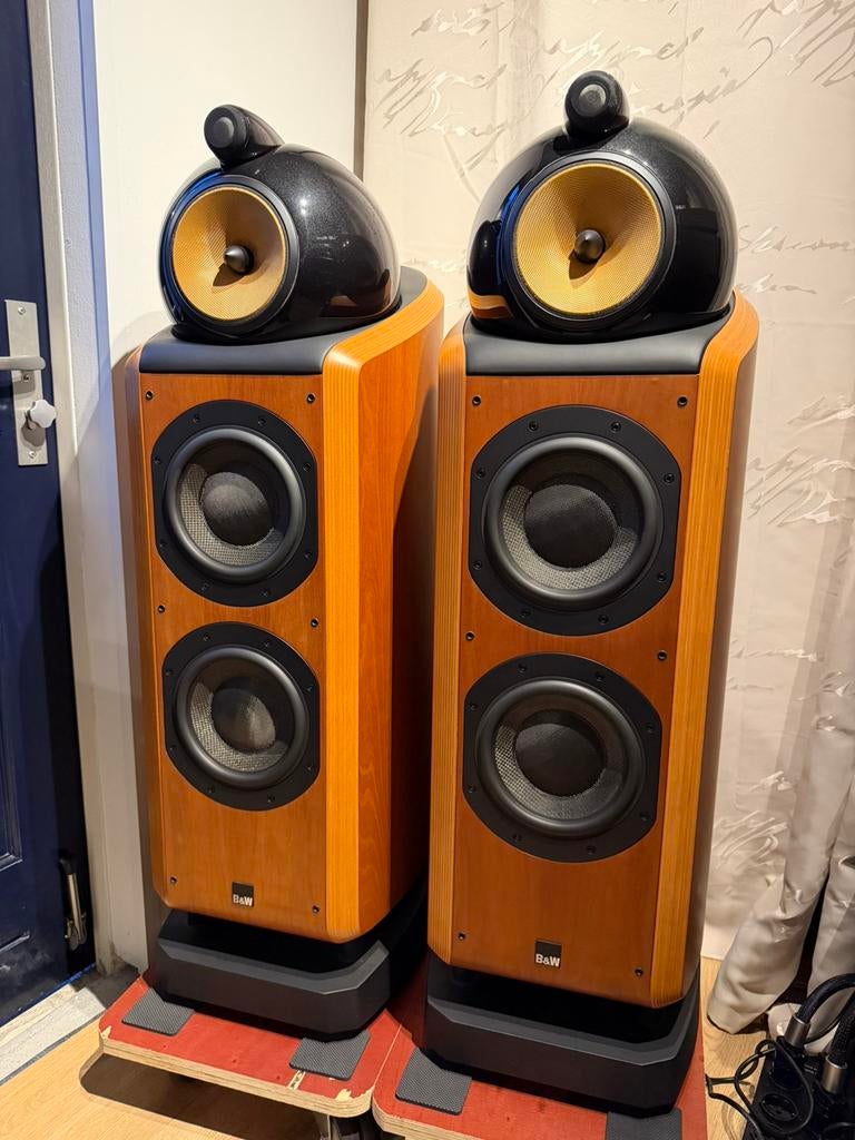 Mooie B&W 802D Diamond Cherrywood Luidsprekers, Audio, Tv en Foto, Luidsprekers, Ophalen of Verzenden, Zo goed als nieuw, Bowers & Wilkins (B&W)
