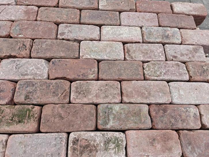 Rode klinkerkeien K7, Tuin en Terras, Tegels en Klinkers, Gebruikt, Klinkers, Overige materialen, 10 m² of meer, Ophalen