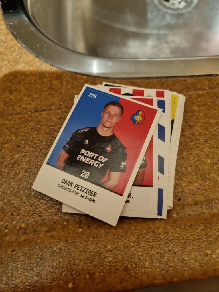 Plus actie stickers - klein stapeltje, verschillende nummers, Ophalen of Verzenden