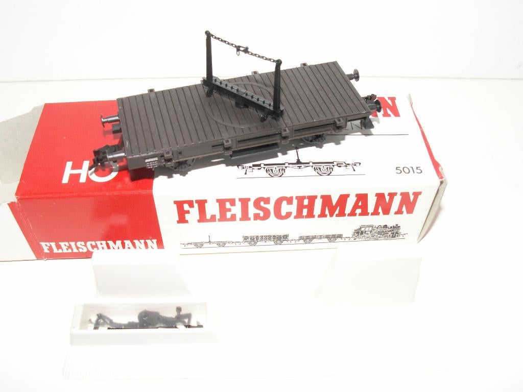 Fleischmann 5015 drehschemelwagon nieuw in ovp, Hobby en Vrije tijd, Modeltreinen | H0, Gelijkstroom, Fleischmann, Wagon, Ophalen of Verzenden
