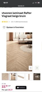 VT wonen Rafter visgraat laminaat, Ophalen, Zo goed als nieuw, 75 m² of meer, Laminaat
