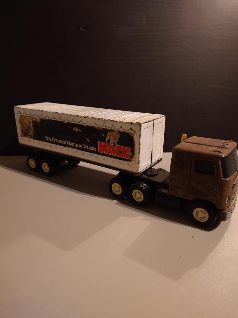 Mack Buddy L Truck met Trailer - Vintage Speelgoed, Hobby en Vrije tijd, Modelbouw | Auto's en Voertuigen, Gebruikt, Truck, Groter dan 1:32