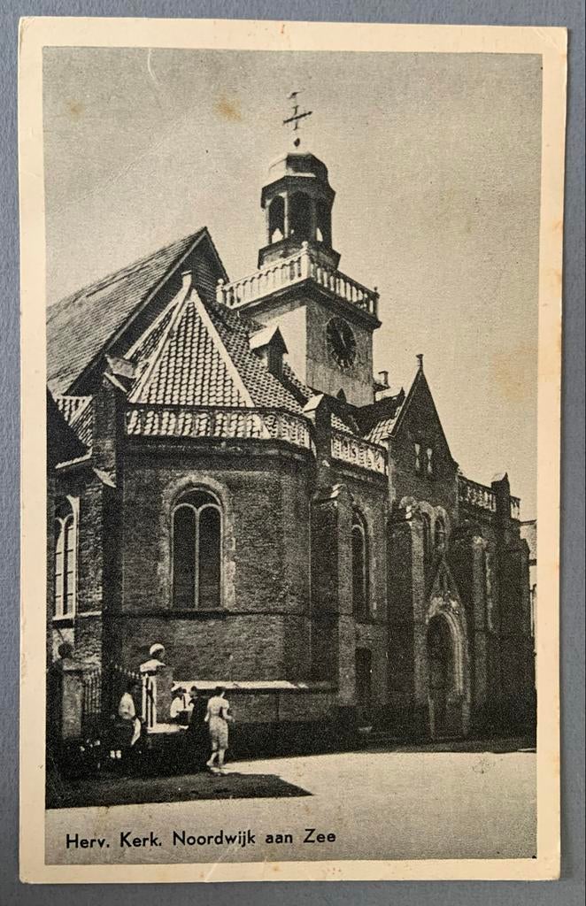 Herv. Kerk Noordwijk aan Zee, Ophalen of Verzenden, 1940 tot 1960, Gelopen, Zuid-Holland