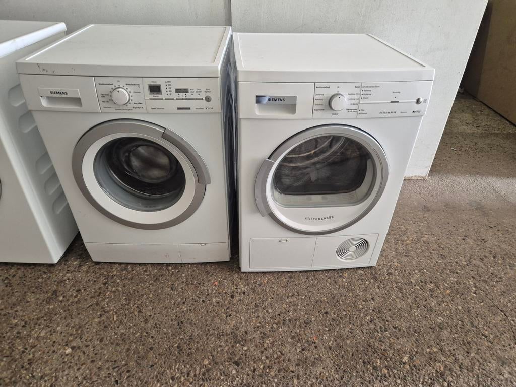 Nette Siemens wasmachine en condens droger weg is weg, Ophalen of Verzenden, Zo goed als nieuw, 85 tot 90 cm, 1200 tot 1600 toeren