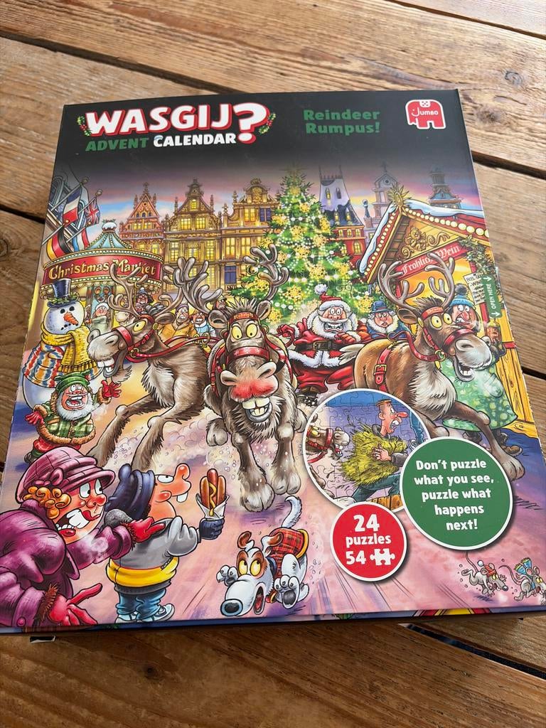 Wasgij? Adventskalender Kerst - 24 mini puzzels, Hobby en Vrije tijd, Ophalen of Verzenden, 500 t/m 1500 stukjes, Nieuw