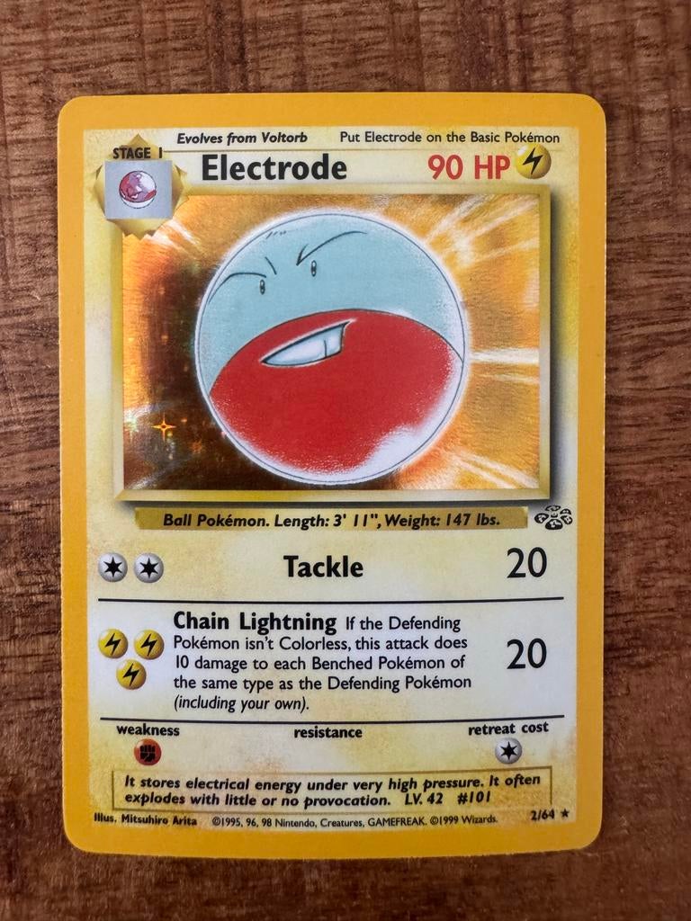 Pokémon kaart Electrode 2/64, Ophalen of Verzenden, Gebruikt, Losse kaart, Foil