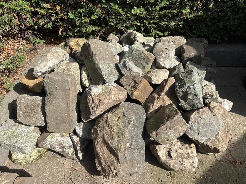 Vijverkeien, stenen en rotsen voor tuin of vijver, Ophalen, Overige materialen, Gebruikt, Kei